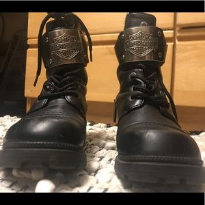 Vintage Harley Davidson combat boots